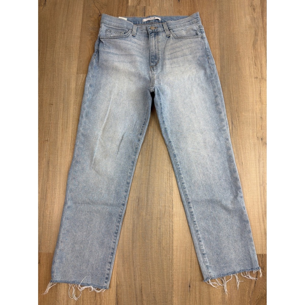 Joe's Jeans Womens 28 Light Wash High Rise Straight Leg Raw Hem Denim TMXTKN5992